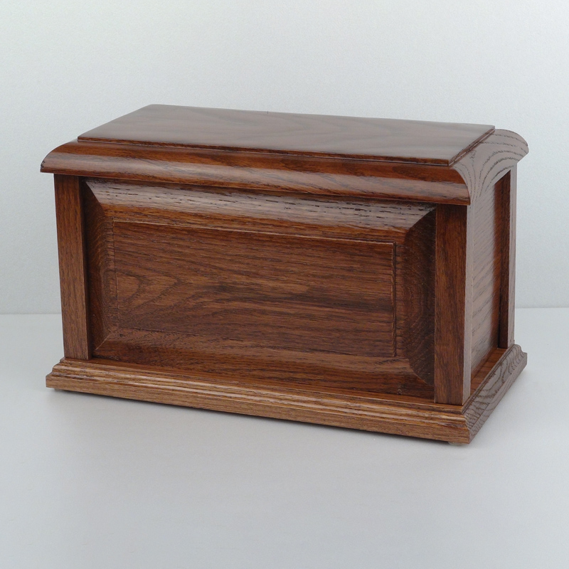 Contemporary Solid Wood Urn