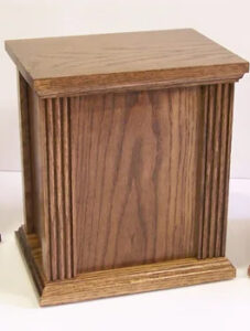 Classic Solid Wood Urn - Dark